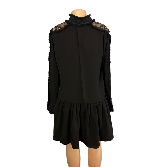 Endless Rose High Neck Black Lace Dress - Picture 5 of 9